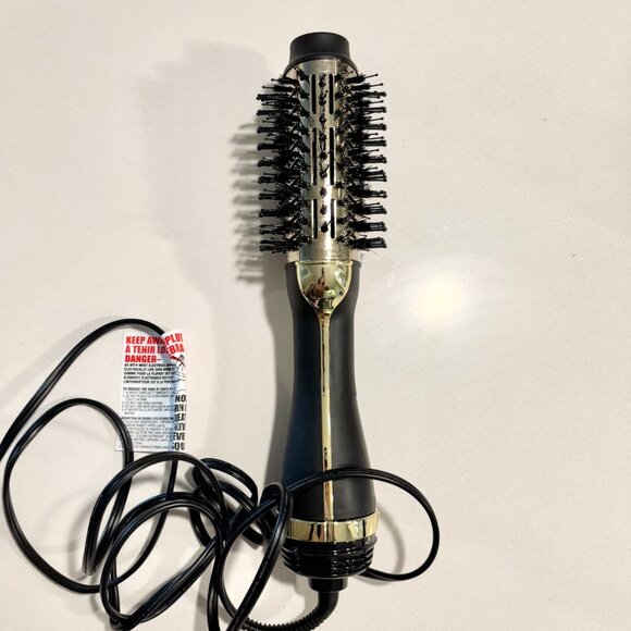 Hot Tools Professional 24K Gold One Step Volumizer and Hair Dryer - Round Brush - Picture 6 of 8